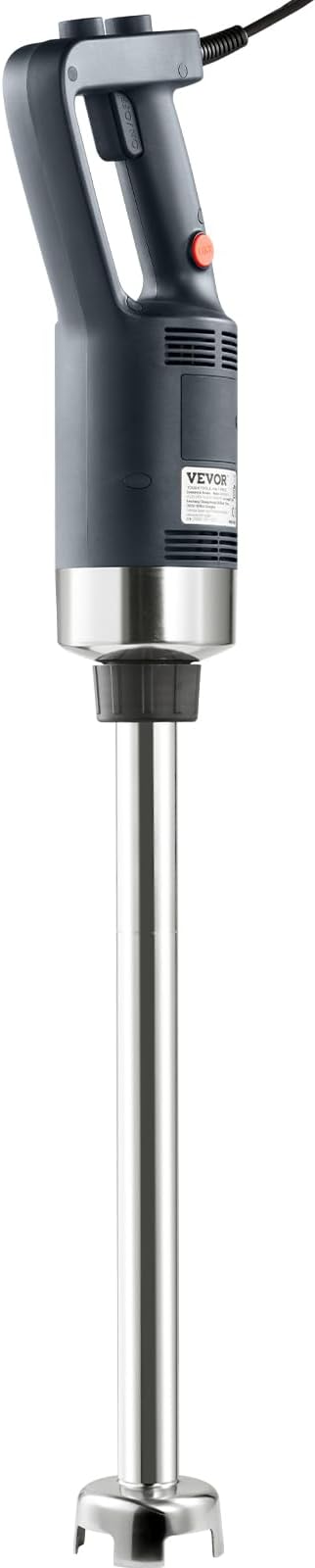 VEVOR Commercial Immersion Blender 750W 20 Heavy Duty Hand Mixer Variable Speed Kitchen Stick Mixer with 304 Stainless Steel Blade Multi-Purpose Portable Mixer for Soup Smoothie Puree Baby Food