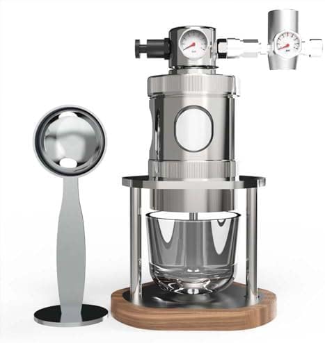 Coffee MachineEspresso Maker58mm Pneumatic Portable Manual Coffee Machine w/Pressure Gauge16Bar Fast ExtractionStainless SteelDetachable Design