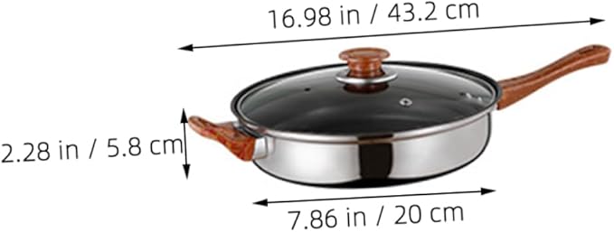 IMIKEYA 12-Piece Stainless Steel Cookware Set Induction-Compatible Pots Pans Including Milk Pan Soup Pot and Kettle Easy to Clean Cookware for Home Kitchen