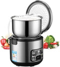 Electric Rice Cooker Stainless Steel Non-Stick Inner Pot Cook/Warm Functions(5L)