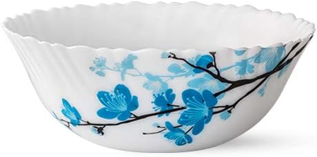 Larah By Borosil Mimosa Opalware Dinner Set 21-Pieces White
