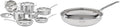 Cuisinart 12 Piece Cookware Set with 10-Inch Open Skillet MultiClad Pro Triple Ply and Chef's Classic Stainless Steel