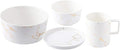 Dinnerware SetPorcelain Dinnerware Set Marble Dinner Set MicrowaveOven Safe Plates and Bowls Set for FamilyRestaurantParty