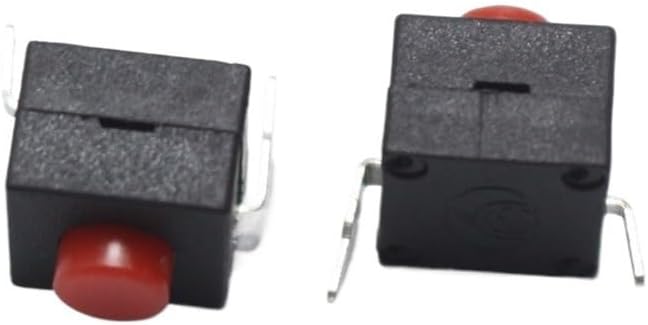 4PCS 8X8x8.4mm 2P Push Button Switch 8 * 8MM 2Pin Tactile Power Switch Self-Locking Latching Rice Cooker Kettle Switch(2)