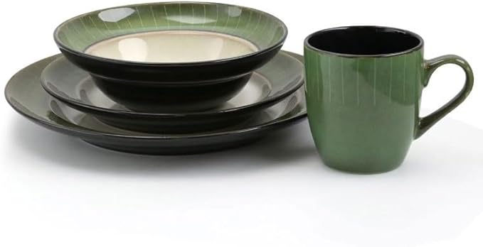 Food Plate Dish 16 Piece Stoneware Dinnerware Set Ceramic Dishes To Eat Tableware Set of Plates Dinner Sets Dining