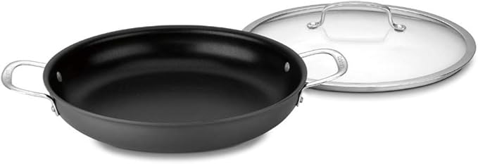 Cuisinart Contour Hard Anodized 12-Inch Everyday Pan with CoverBlack