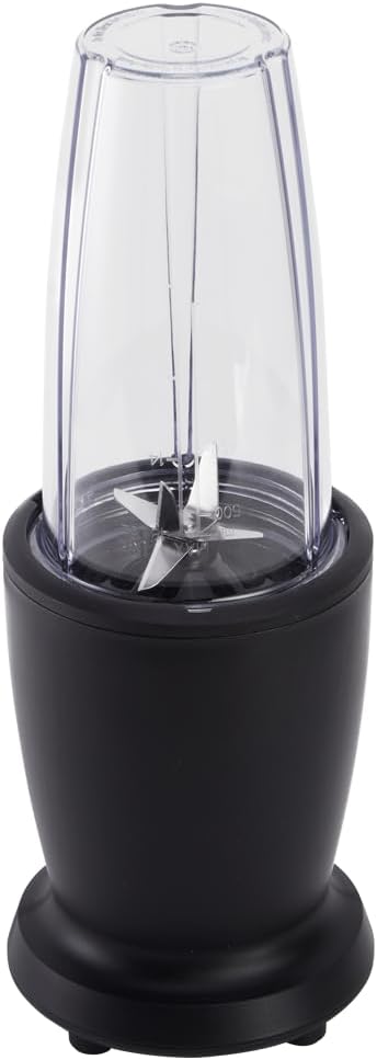 10-Piece Blender Set - Black - 300W - with 3 Jars (10oz 16oz 18oz) - 2 Drinking Lids - Stainless Steel Blade - 3 Jars - 3 Jar Lid - 1 Blade Assembly - 1 Main Body - 2 Cup Lids