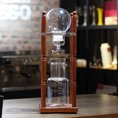 Cold Brew Drip TowerDrip Tower Coffee Maker Ice Drip Cold Brew Drip Coffee PotMakes 6-8 Cupsfor Office
