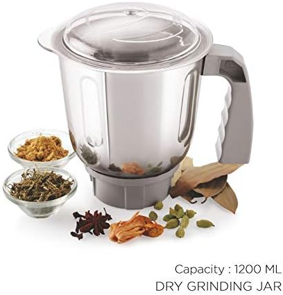 BOSS Excel Pro 3-Jar Mixer Grinder Kitchen Grinding Genius 750 Watt Powerful Motor 3 Variable Speed with Incher 110VBlue
