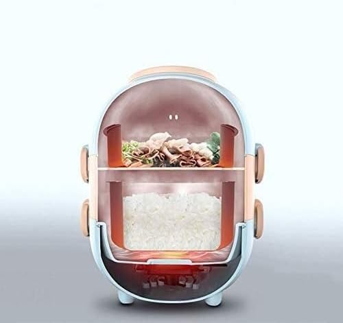 Rice Cooker Portable Mini Electric Rice Cooker Lunch Meals Heating Box Multi Cooker with Stainless Steel Inner for Travel Business Trip
