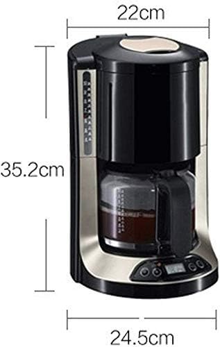 Coffee Machine Coffee MachineFilter Coffee Machine Drip Coffee Maker with 1.25L Glass Jug(10 Cups)Anti-Drip SystemPermanent Reusable FilterTimer FunctionBoil-Dry Protection