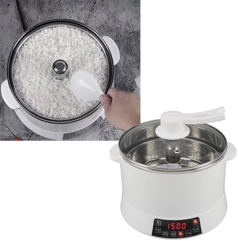 Large Capacity Rice Cooker with Smart Sugar Removal Function 4L Electric Rice Cooker with Steamer Basket Fast Cooking &amp Keep Warm for Family Meals