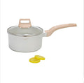 Cookware Sets-Coated Nonstick Cookware Set Induction &amp Gas Stove Compatible (milk pot + glass lid 7.09in)