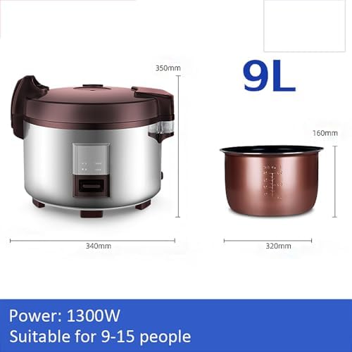 Commercial Large Rice Cooker 9-23L Large CapacityWith Non Stick Pot &amp 24-Hour Keep Warm Functionfor RestaurantHotelfactory canteen rice cooker(9L-1300W)