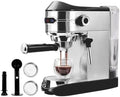 Espresso Coffee Machine 15 Bar with Milk Frother 92°C Constant Temperature Extraction 1L Removable Water Tank