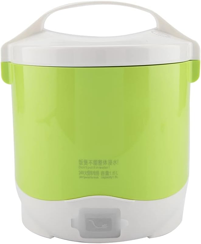 Rice Cooker Steamer with Keep Warm Function People Quick Preparation Without Burning Non-Stick Coating Steamer Insert Measuring Cup(Green)