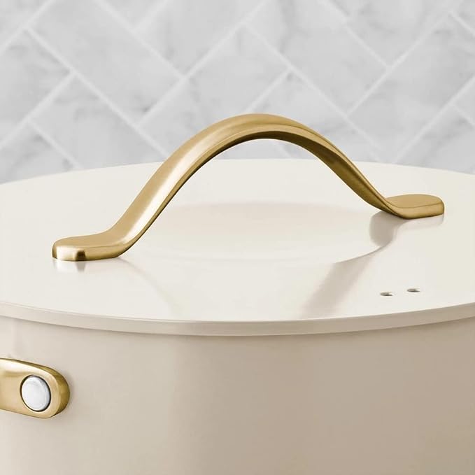 Generic Members Mark 11-Piece Modern Ceramic Cookware Set In Cream 2x3x6