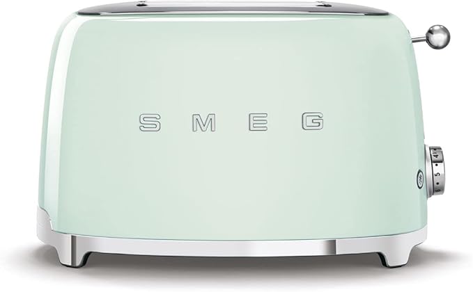 Smeg Retro Drip Coffee Machine and 2-Slice Toaster Bundle (Pastel Green)