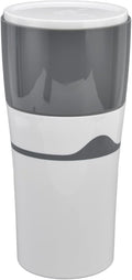 Fydun 450ml Portable Travel Coffee Maker Machine for Capsules Drip Coffee Machine for Home Use (Grey White)