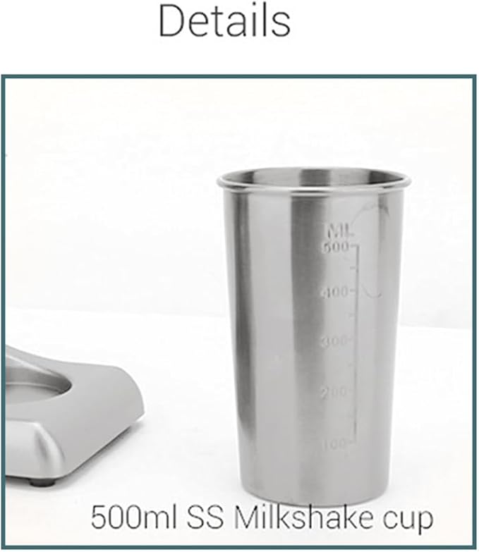 Commercial Stainless Steel Milk Shake Machine Stainless Steel Milk Shaking MachineOne Head Drink Mixer 110V (One Head)