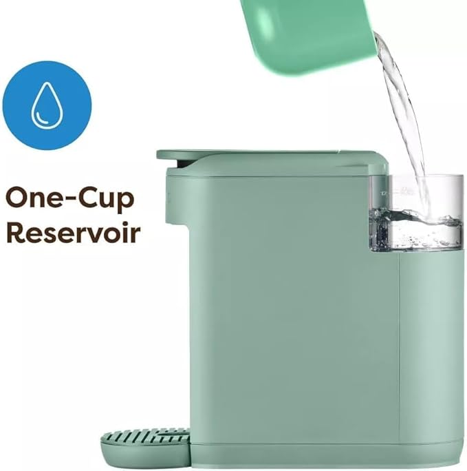 KeurigK Mini Mate Single Serve KCup Pod Coffee Maker – Compact Coffee Machine for Small Spaces Quick Brew Travel-Friendly Removable Drip Tray Energy Efficient (Glamping Green)