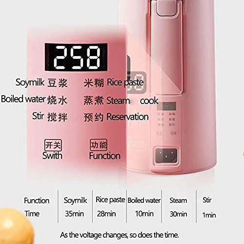 Juicer Electric Soymilk Machine Mini Heatable SOYA-Bean Milk Juicer Blender Rice Paste Maker Filter-Free with Steamer Breakfast