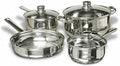 For 7-Piece Stainless Steel Cookware Set. includes Pots and Pans