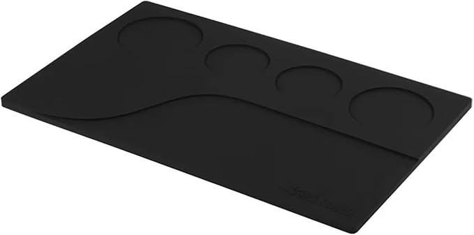 Bar Work Mat Coffee Machine Handle Non-Slip Silicone Mat Powder Press Mat(GRAY)