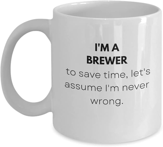Brewer Mug Gift Ideas For Brewer Birthday Beer Brewer Home Beer Brewer Brewer Novelty Gifts Funny Brewer Coffee Cup