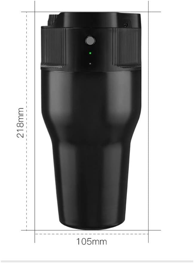 American Style Black USB Rechargeable Coffee Machine Capsule Powder Dual-use Electric Car Travel Outdoor Portable Coffee Machine