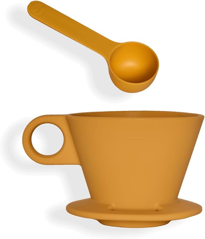 Verve Dwell Dripper Pour Over Coffee Maker Set Non-Electric Coffee Dripper Manual Brew Maker (Yellow)