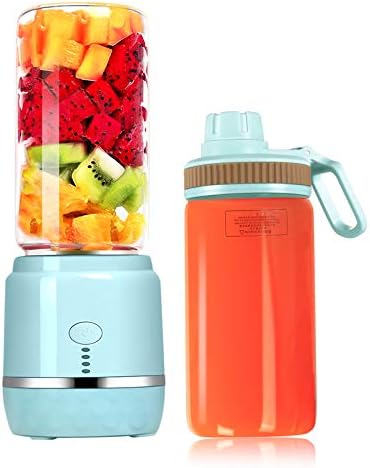 Personal Blender for Smoothies &amp Shakes Portable Blender with 2 BPA-Free 15oz Cups Ice Crushing for Kitchen Travel Gym Includes Recipe Book Blue