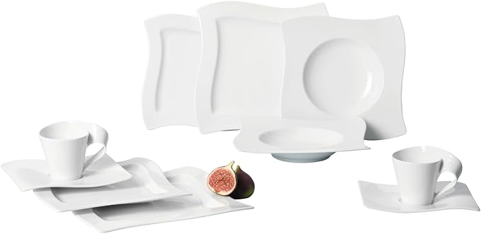 Villeroy &amp Boch NewWave 30-Piece Basic Dinnerware Set White