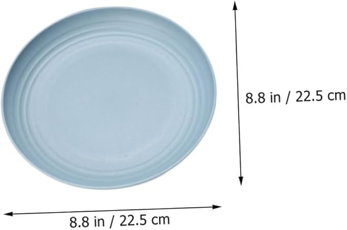 PRETYZOOM 4Sets Portable Wheat Straw Tableware Creative Kitchen Supplies for Rice Soup and Salad Microwave Safe Dinnerware Set with Bowls Plates and Cutlery for Home