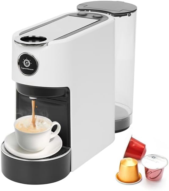 Legend Vansen Espresso Machine for Nespresso Original PodsEspresso Coffee Machine with 2 Extraction Modes and 41oz Removable Water TankCompact Capsule Coffee Maker for Home、Office