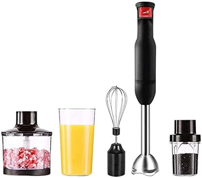 Hand Blender with Stainless Steel Blades Powerful Electric Ice Crushing 7-Speed Control Handheld Food Mixer Purees Smoothies Shakes Sauces &amp Soups