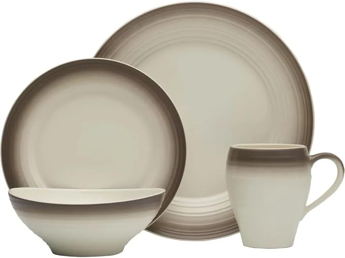 Ceramic 16-Piece Dinnerware Set Service for 4 Tableware of Plates Dinner Sets Plate Dish Bar