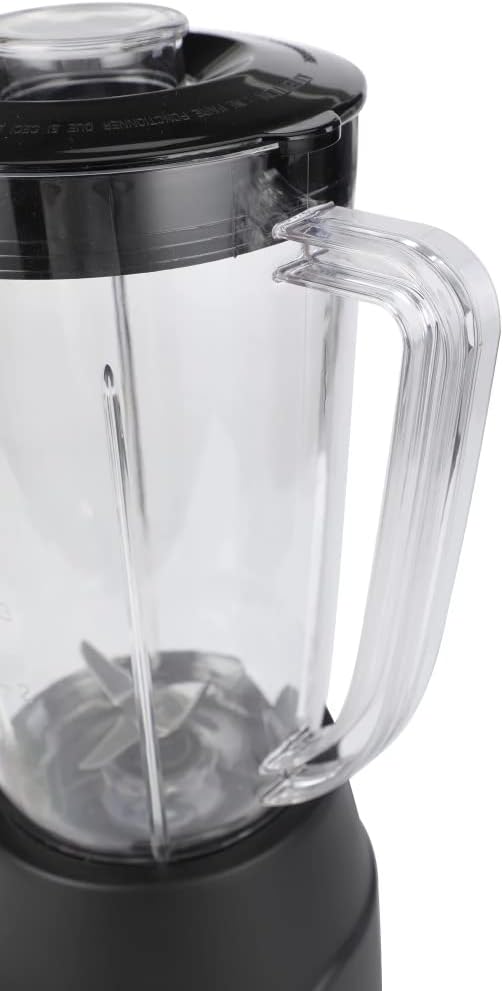Speed Blender 360W High Power Countertop Blenders for Kitchen 48 Oz Blender Glass Jar for Shakes Ideal for SmoothiesCrush IcePurees1.5L jar Black