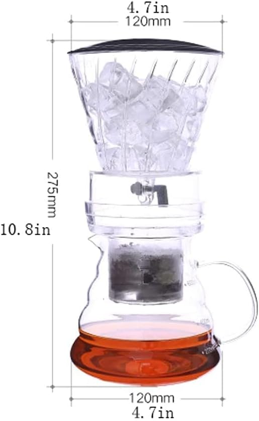 Beverage Equipment American Siphon Coffee MakerHeat-Resistant Glass Manually Coffee MakerCold Brew Coffee Maker with Water Flow Control Valve Siphon Coffee Maker