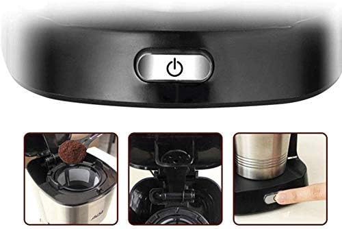 Coffee Machine Coffee Machine Compact Coffee MachineCoffee Machine and Other Automatic Drinks-Black650 WBoil-Dry Protection Anti-Drip FunctionAutomatic Turn-Off Feature