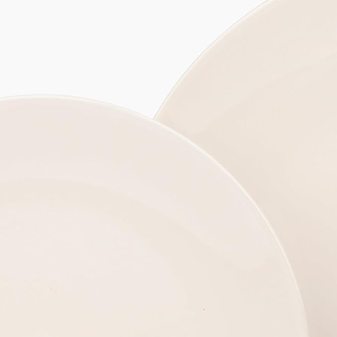 Larder &amp Vine Ceramic Stoneware Dinnerware 16-Piece Set 4 Place Settings (White)