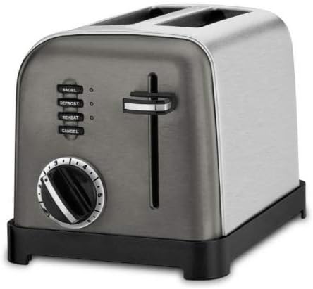 Cuisinart CPT-160BKS 2-Slice Metal Classic Toaster Stainless Steel/Black