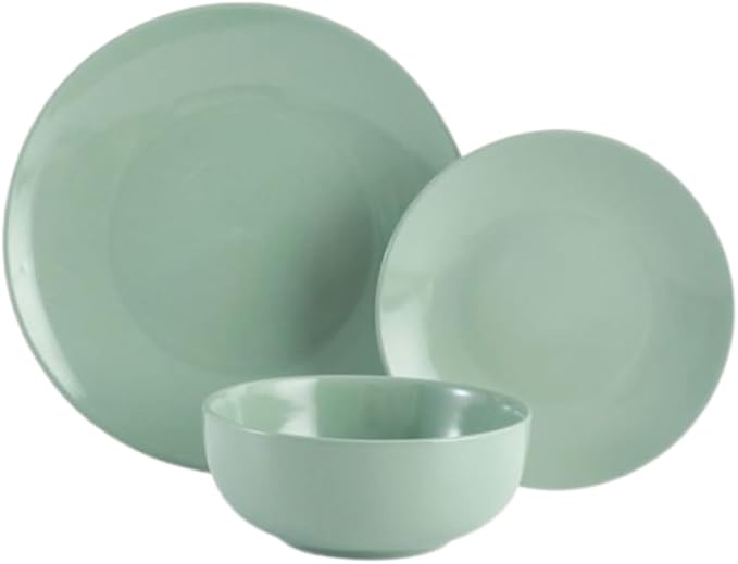 Stoneware Dinnerware Set 12 Pieces - Cream (Mint)