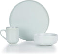 Everything Kitchens Modern Flat 12-Piece Dinnerware Set | Stone Gray