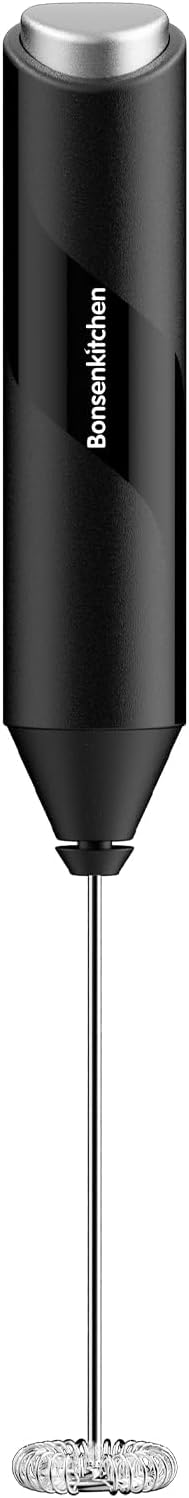 Bonsenkitchen Immersion Blender 20 Variable Speeds &amp Turbo 4-In-1 Stainless Steel Handheld Blender Powerful Milk Frother for Coffee