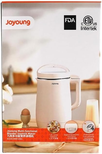 Joyoung Multi-Functional Blender Soymilk Maker with Fine-Grinding Technology 1.2 Liter DJ12G-D545-US01