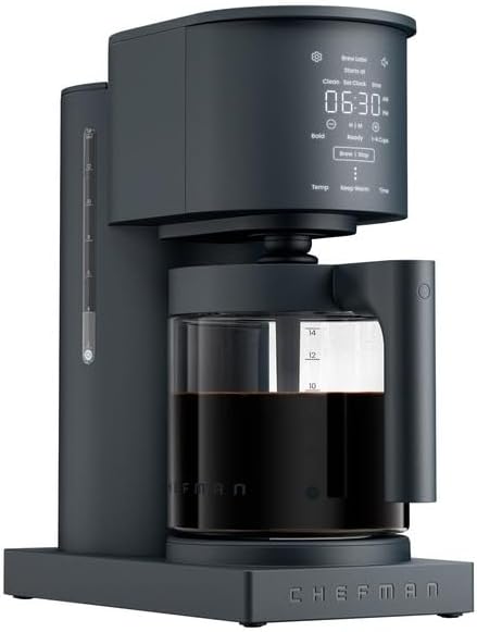 Chefmann Caffeinator Drip 14-Cup Programmable Coffee Maker Black