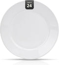 Stoneware Wide Rim Commercial Grade Dinnerware Bright white Salad Plate 8.25 Case of 24