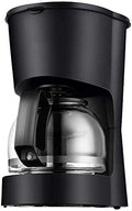 Coffee Machine Coffee Machine with Filter Coffee Machine600W Instant CoffeeEspressoMacchiato CoffeeEtc.|Anti-drip FunctionHigh Temperature Resistant Glass Jug(Black)Compatib