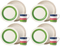 KSNY Kate Spade New York All In Good Taste Rainey Street Stripes 12-piece Dinnerware Set by Lenox new